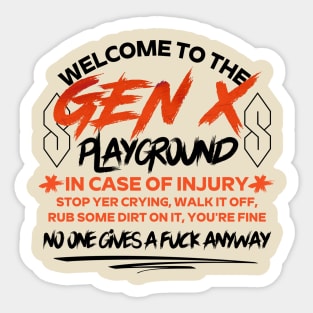 GenX Playground Sticker